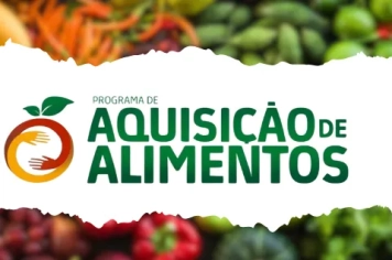 Prefeitura de Tomazina abre Chamamento Público para aquisição de alimentos da agricultura familiar