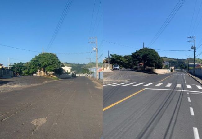 Obras de mobilidade transformam as ruas de Tomazina