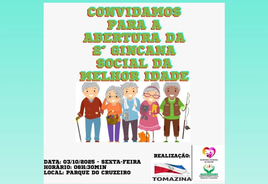 Tomazina realiza abertura da 2ª Gincana Social da Melhor Idade